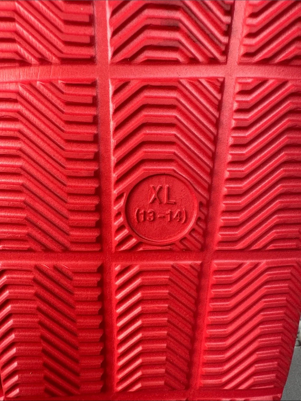 NWT Wisconsin Badgers Men's Red Slide Sandals Flip Flops Size 13 14